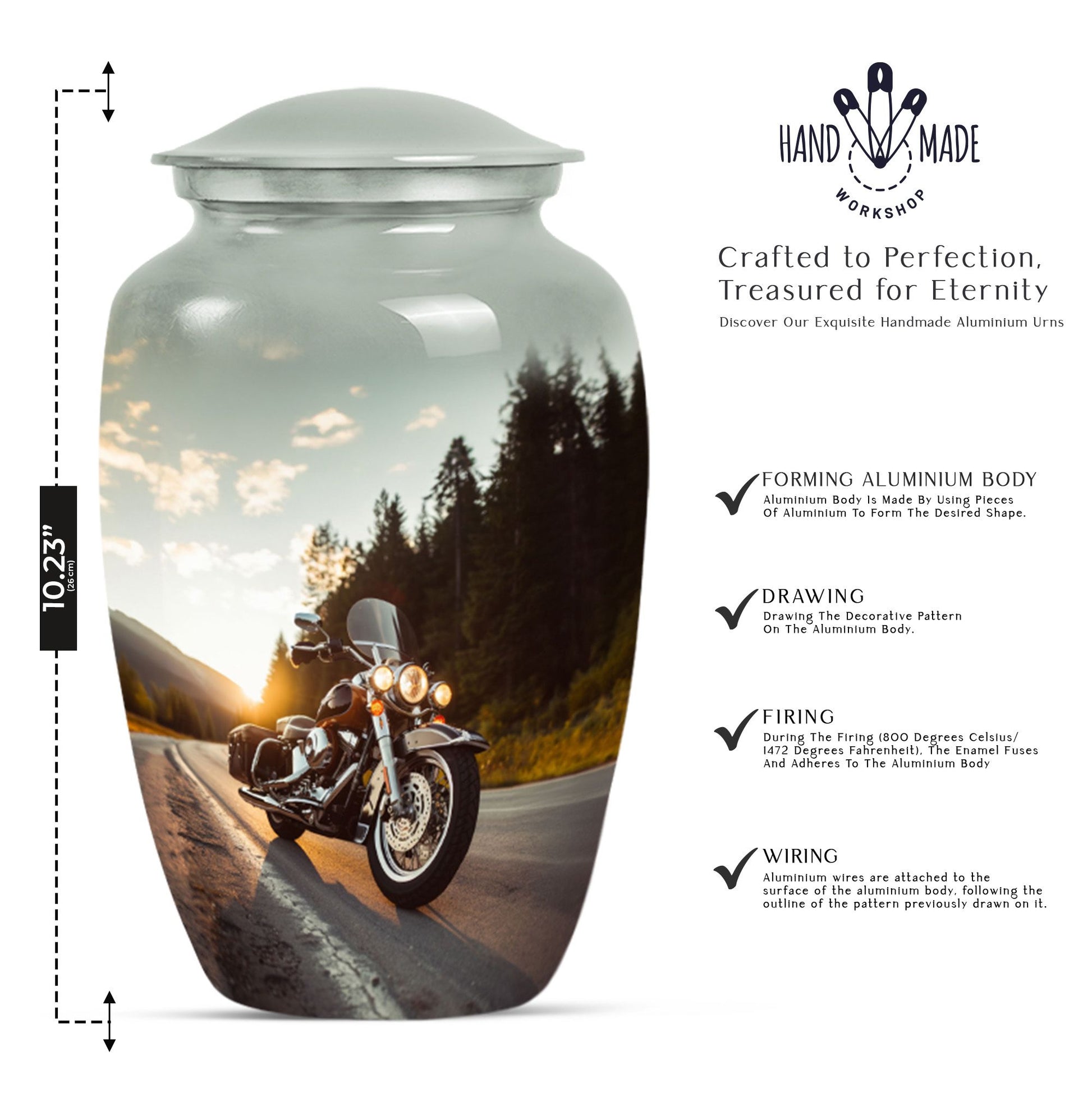 Bike Funeral Cremation Urn For Human Remains