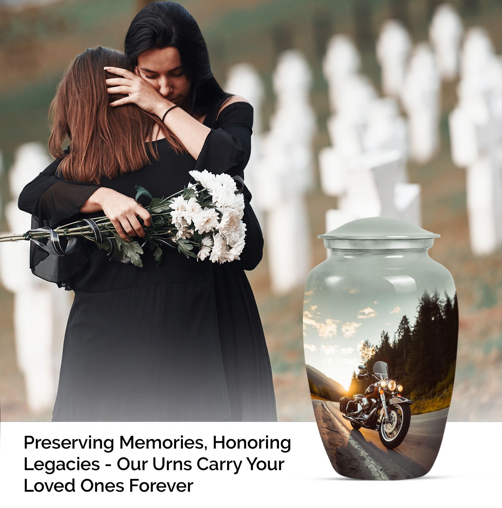 Bike Funeral Cremation Urn For Human Remains