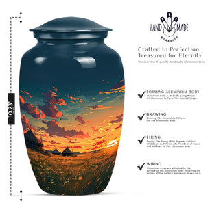 Sunset Large Urn for Human Cremated Remains