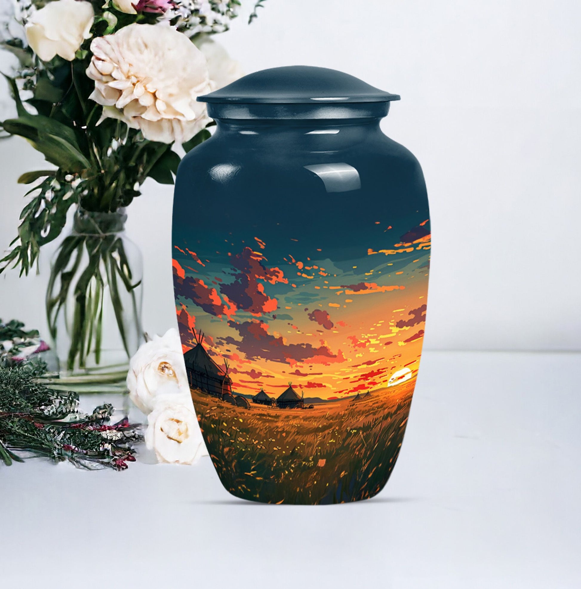 Sunset Large Urn for Human Cremated Remains