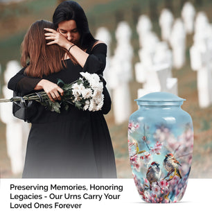 Sparrow Memorial Cremation Urn For Adult Human Ashes