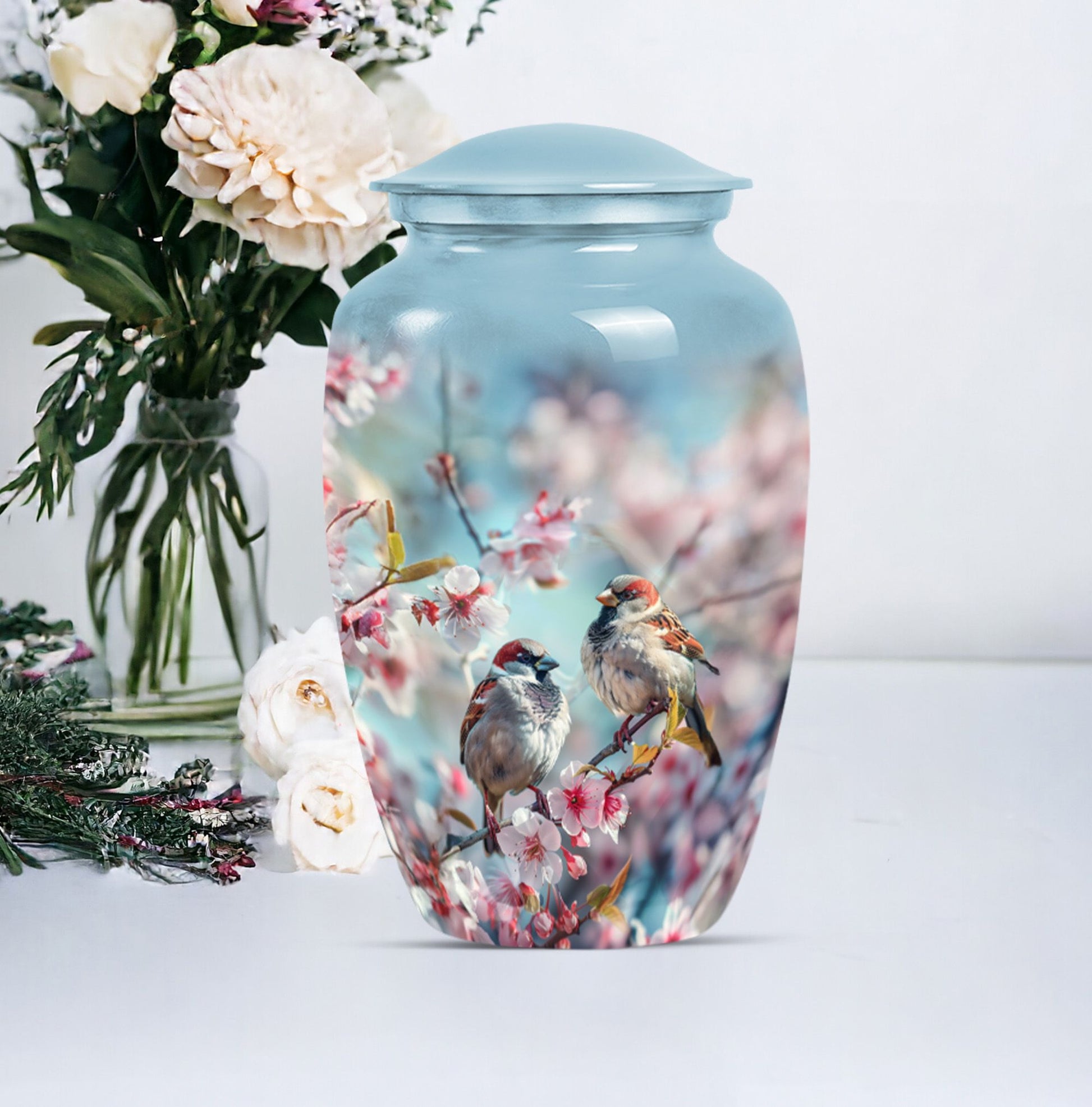 Sparrow Memorial Cremation Urn For Adult Human Ashes