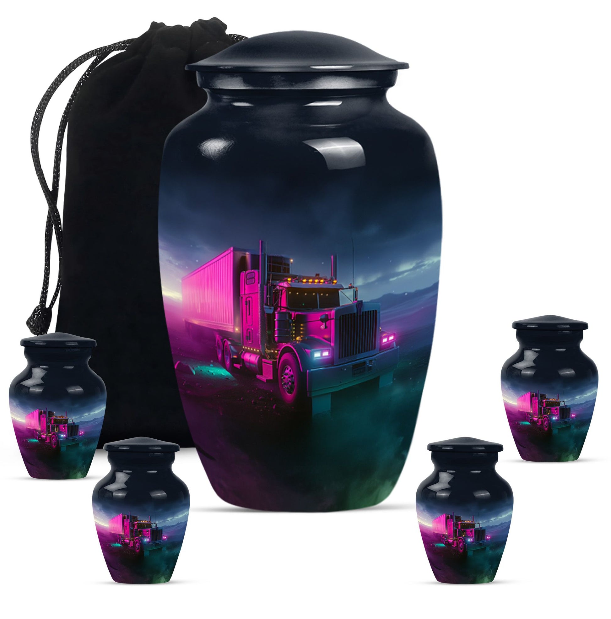 Truck Driver Urn Large & Small Combo