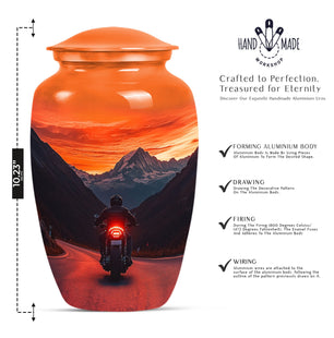 Bike Memorial Cremation Container For Human Ashes