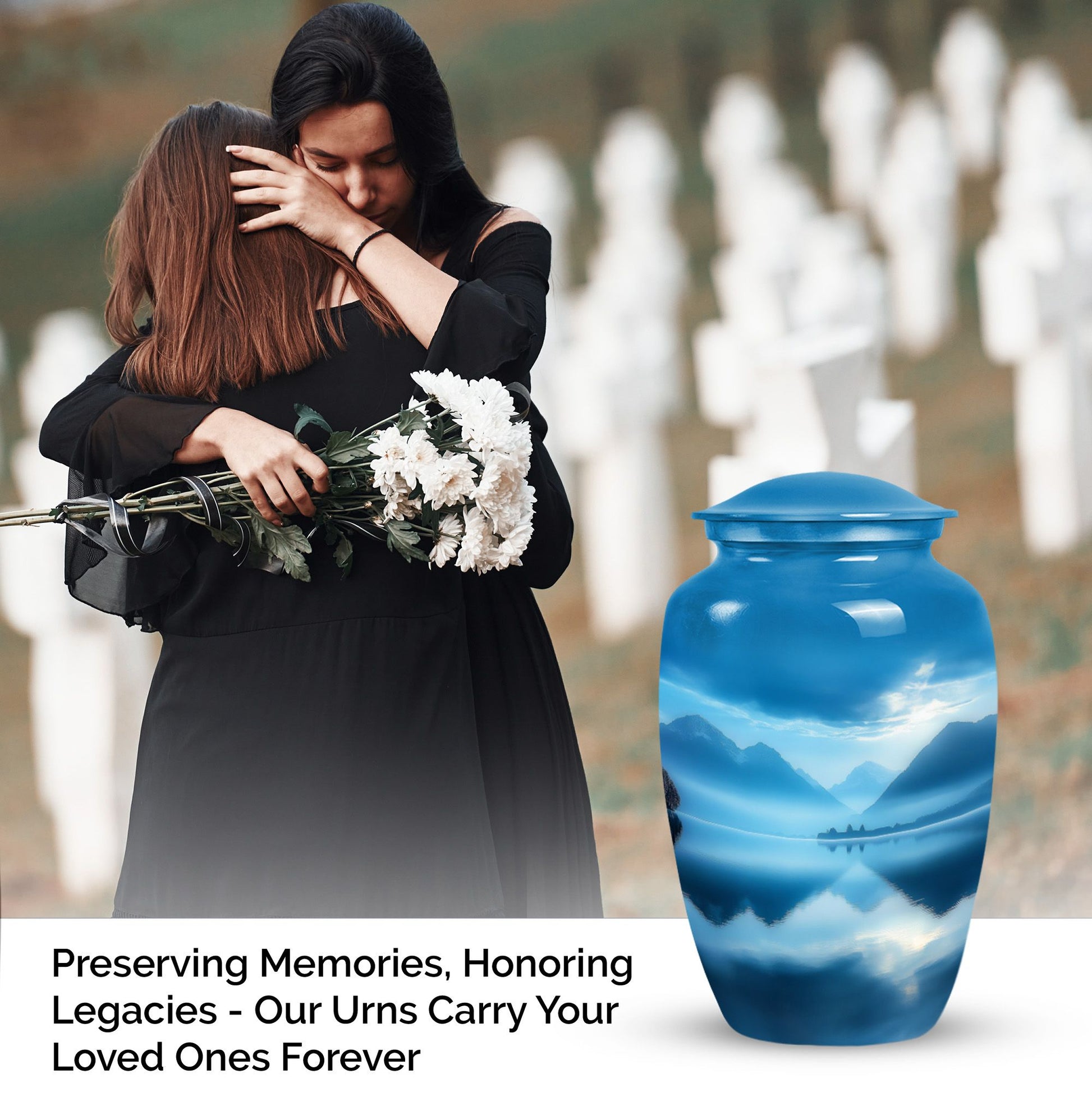 Mountain Funeral Cremation Urn For Human Remains