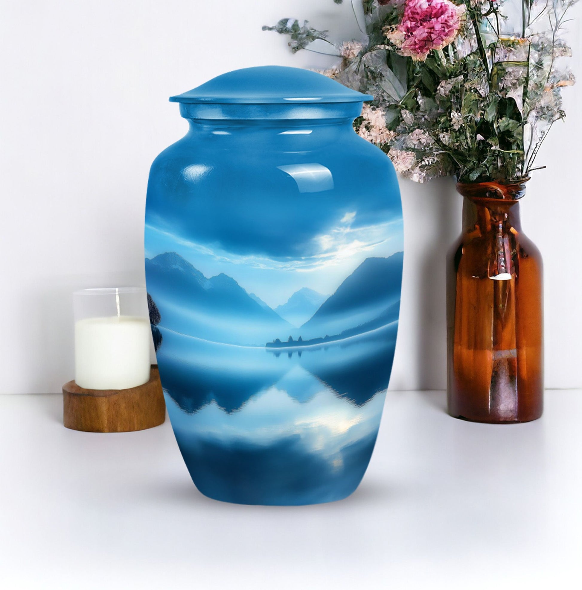 Mountain Funeral Cremation Urn For Human Remains