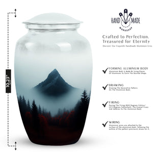 Mountain Cremation container for Adult Human Ashes