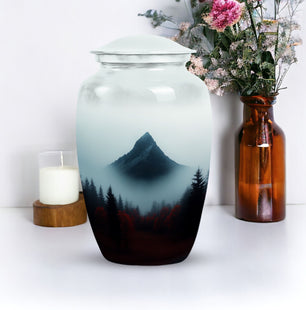 Mountain Cremation container for Adult Human Ashes