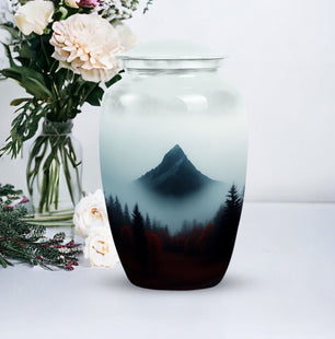 Mountain Cremation container for Adult Human Ashes