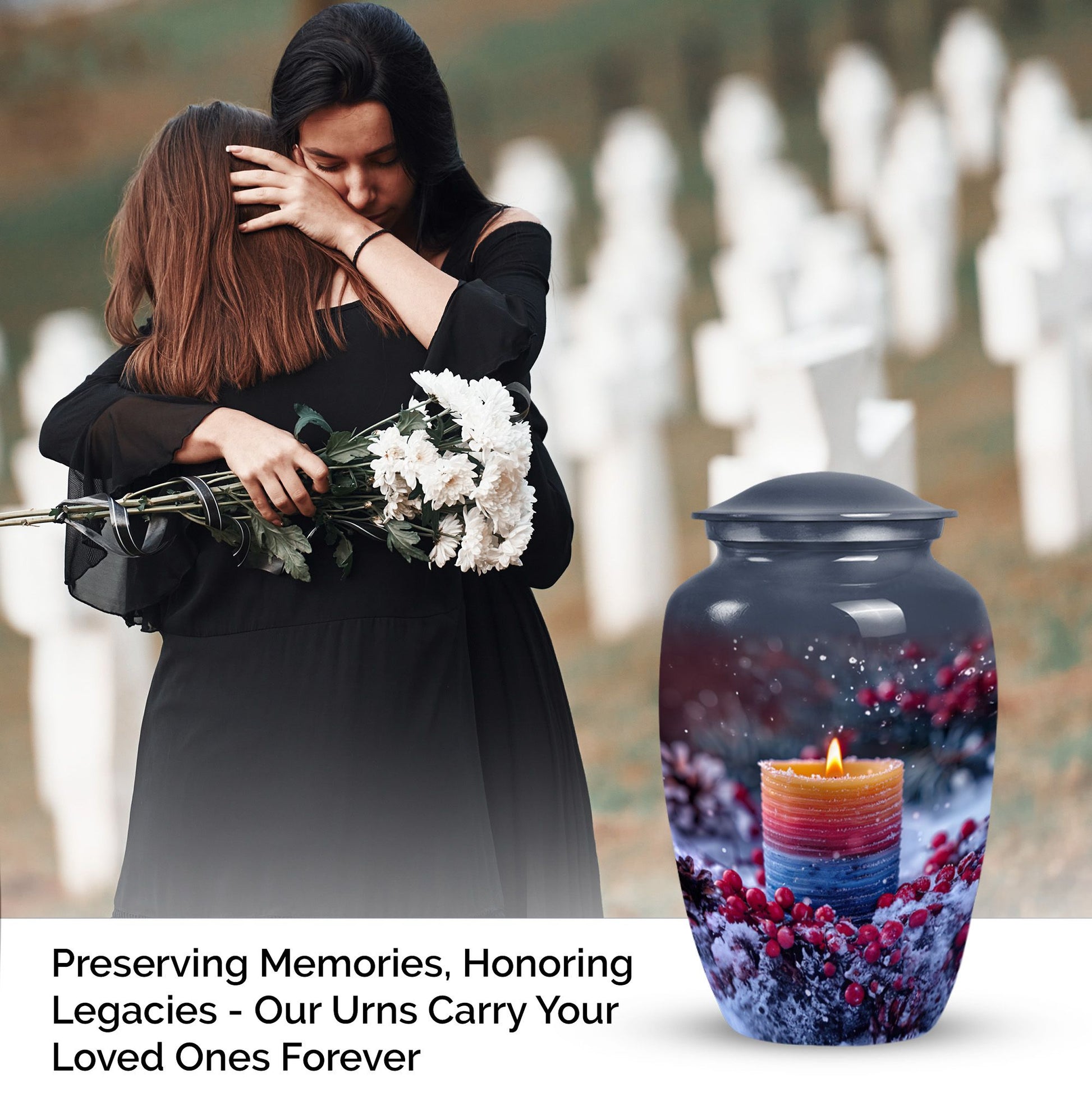 Candle Cremation Urn for Human Ashes