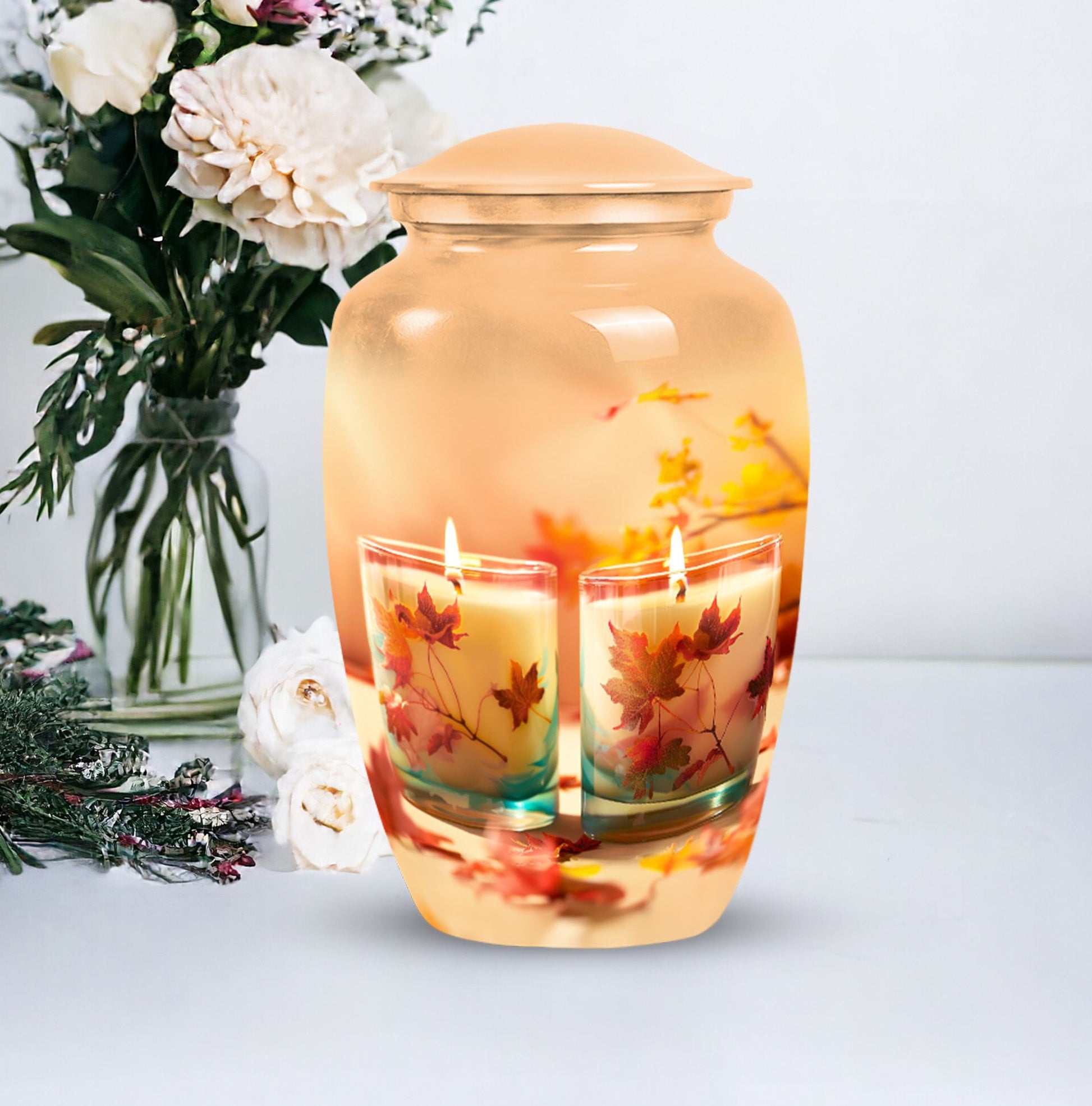 Unique Candle Cremation Urn for Adult Ashes