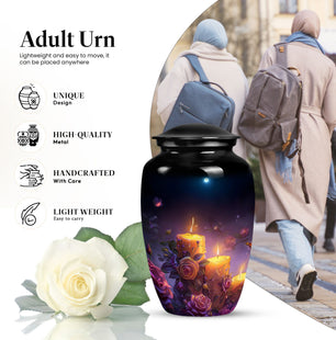 Handmade Candle Cremation Urn For Adult Human Ashes