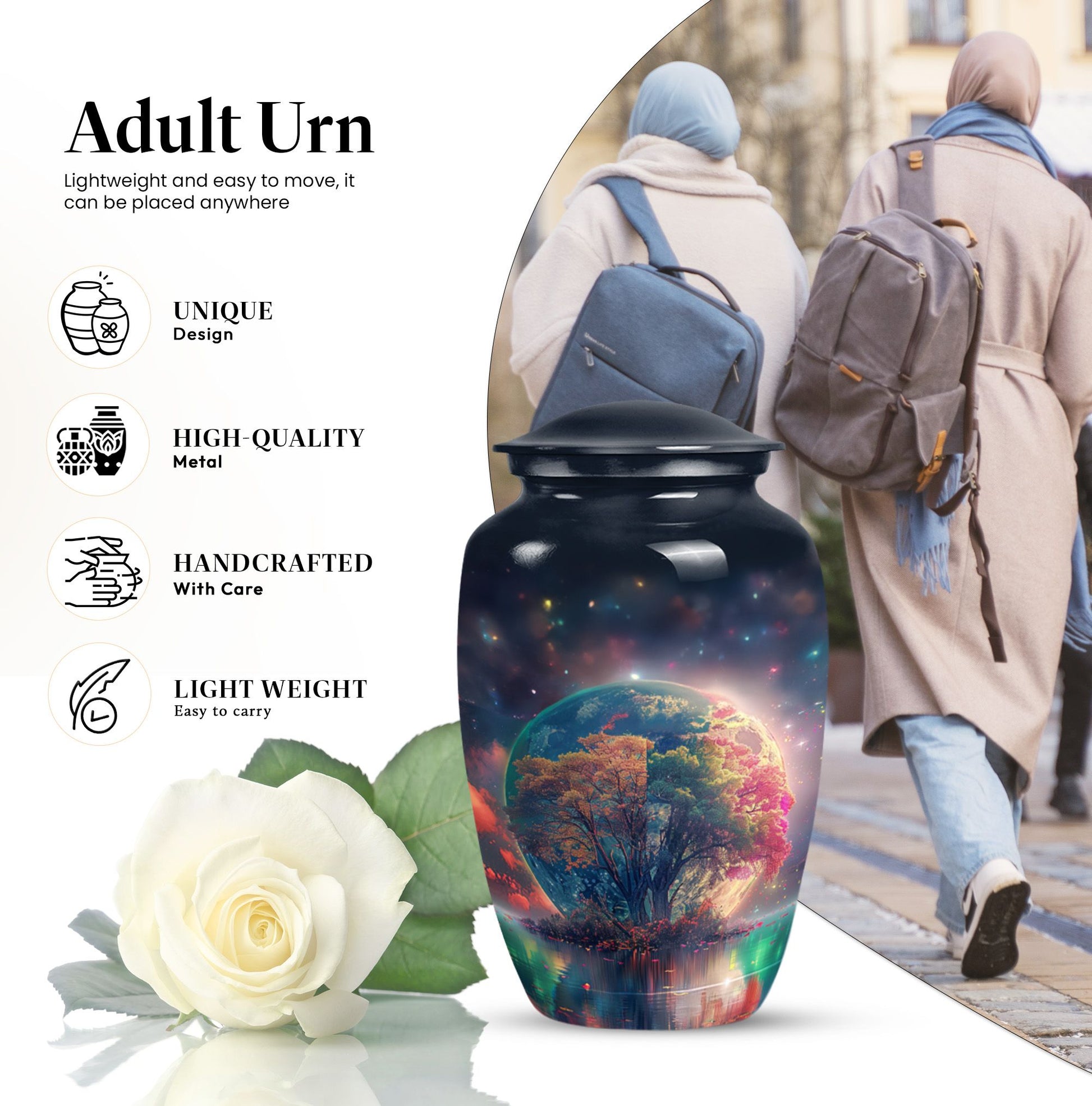 Tree of Life Cremation Urn for Human Ashes