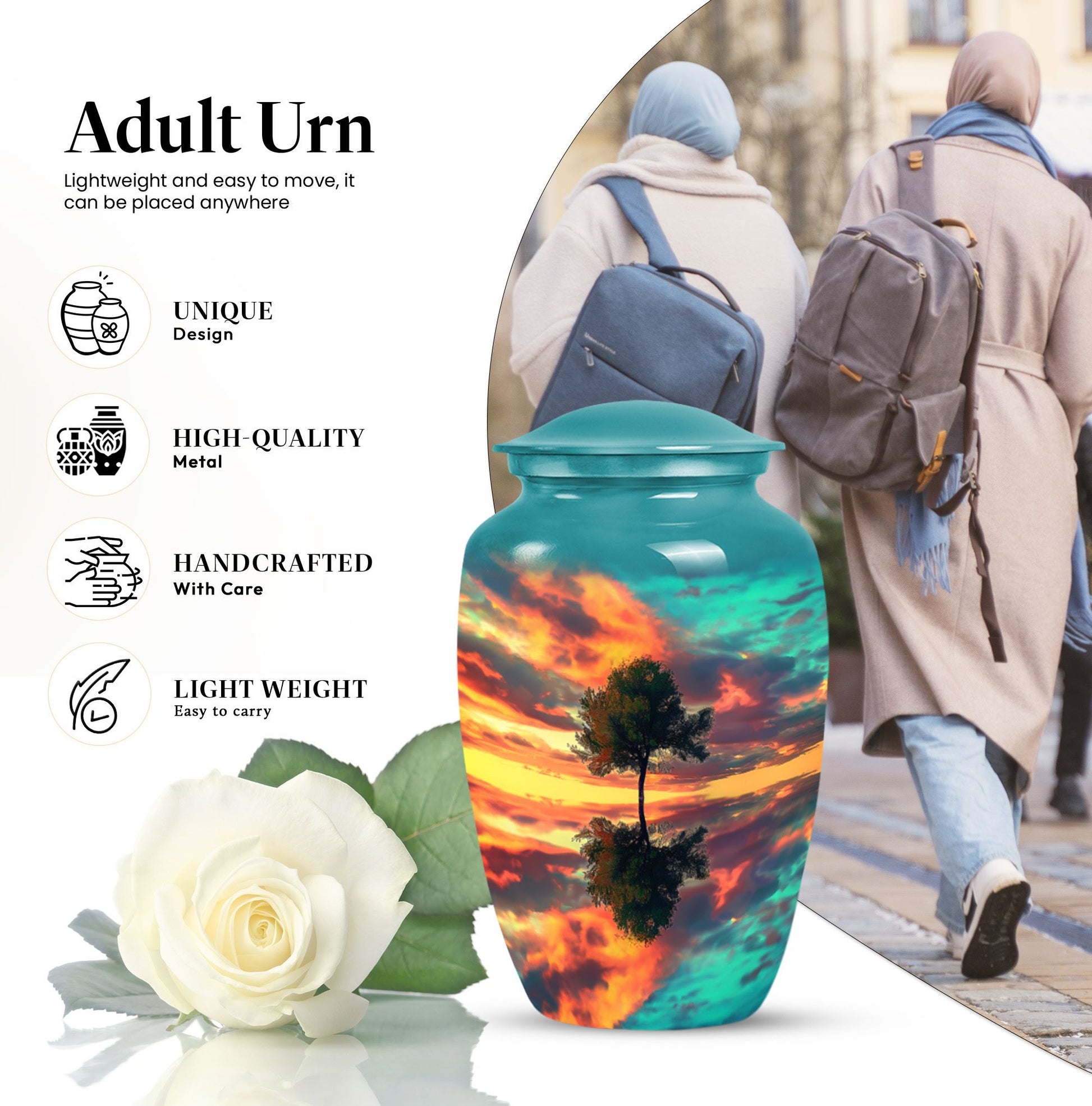 Tree of Life Memorial Urn for Adult Human Ashes