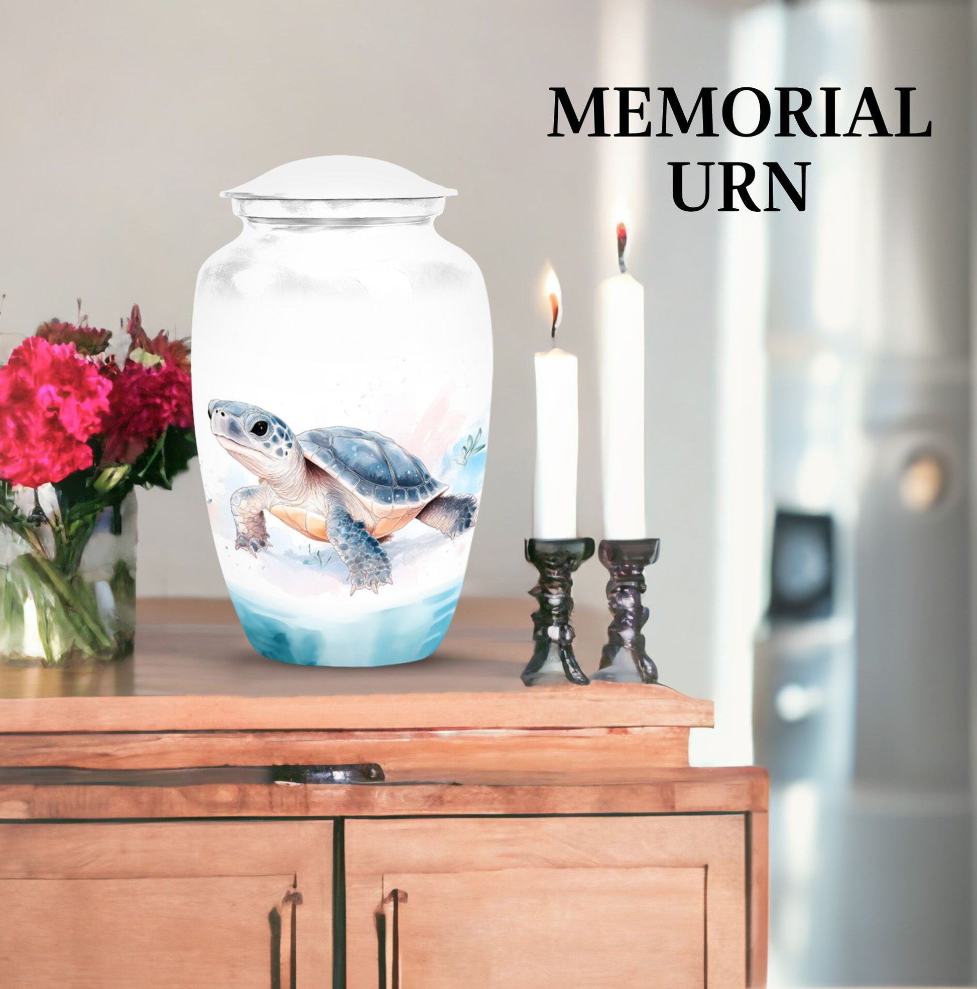 Tortoise Cremation Urn for Human Ashes - Memorial Urn