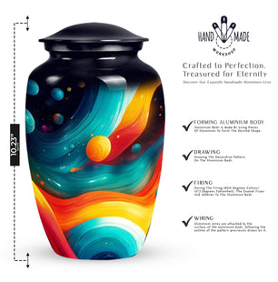 Abstract Memorial Urn for Adult Human Ashes