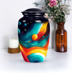 Abstract Memorial Urn for Adult Human Ashes