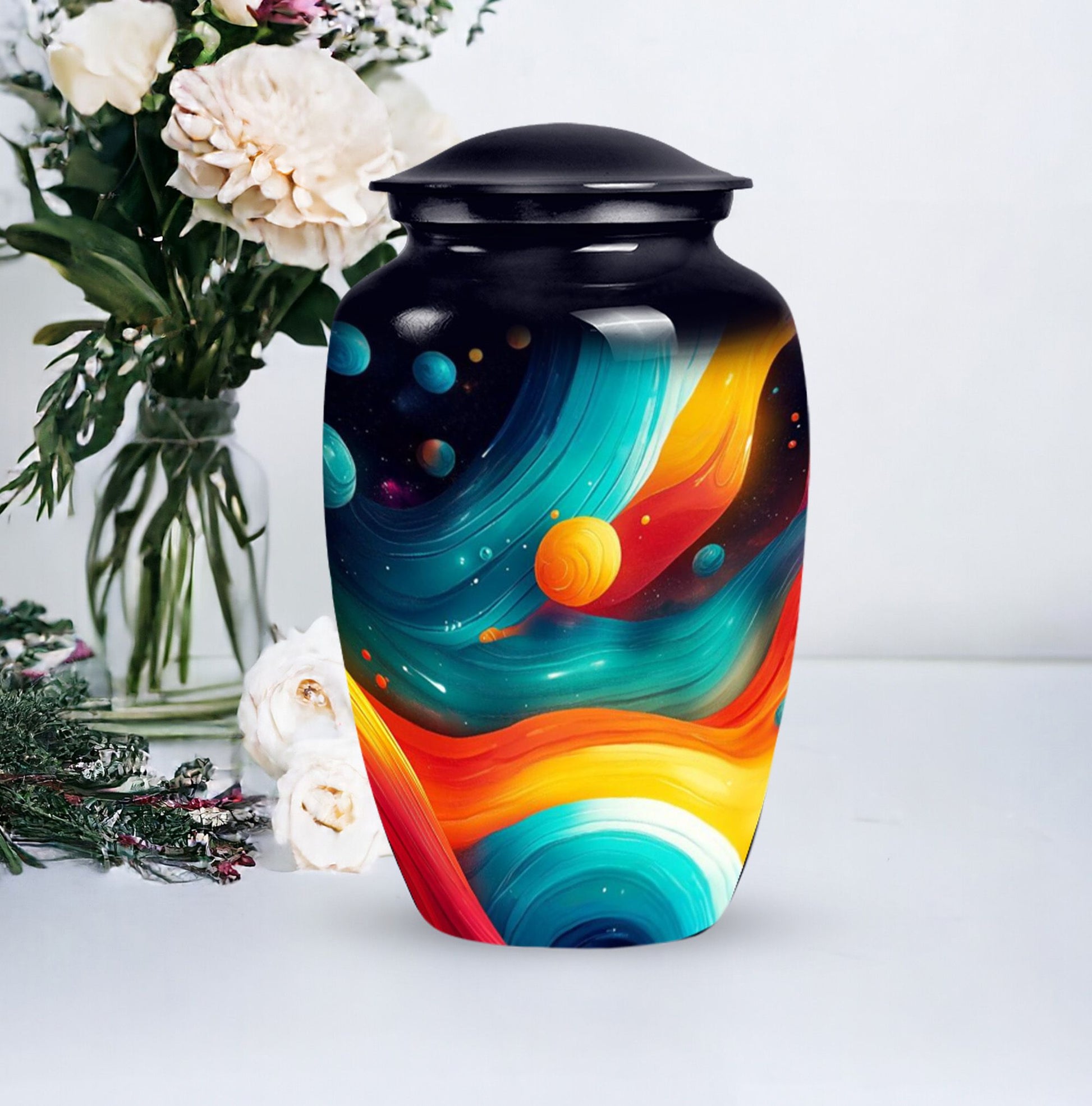 Abstract Memorial Urn for Adult Human Ashes