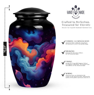 Abstract Urn for Cremated Ashes - Large Urn For Cremation