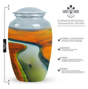 River Cremation Urn for Human Ashes