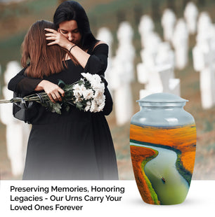 River Cremation Urn for Human Ashes