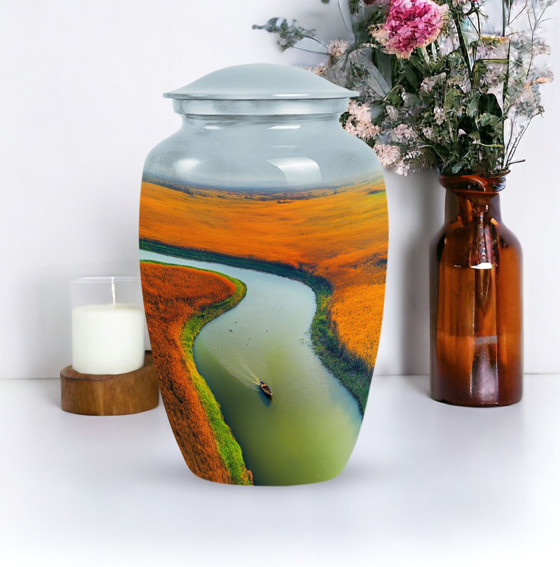 River Cremation Urn for Human Ashes