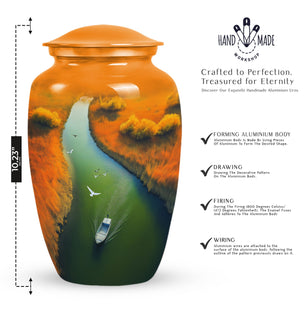 Handcrafted River Urn for Cremated Ashes