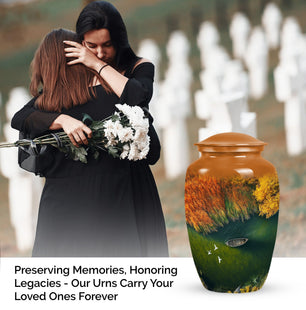 Large River Cremation Urn for Adult Ashes