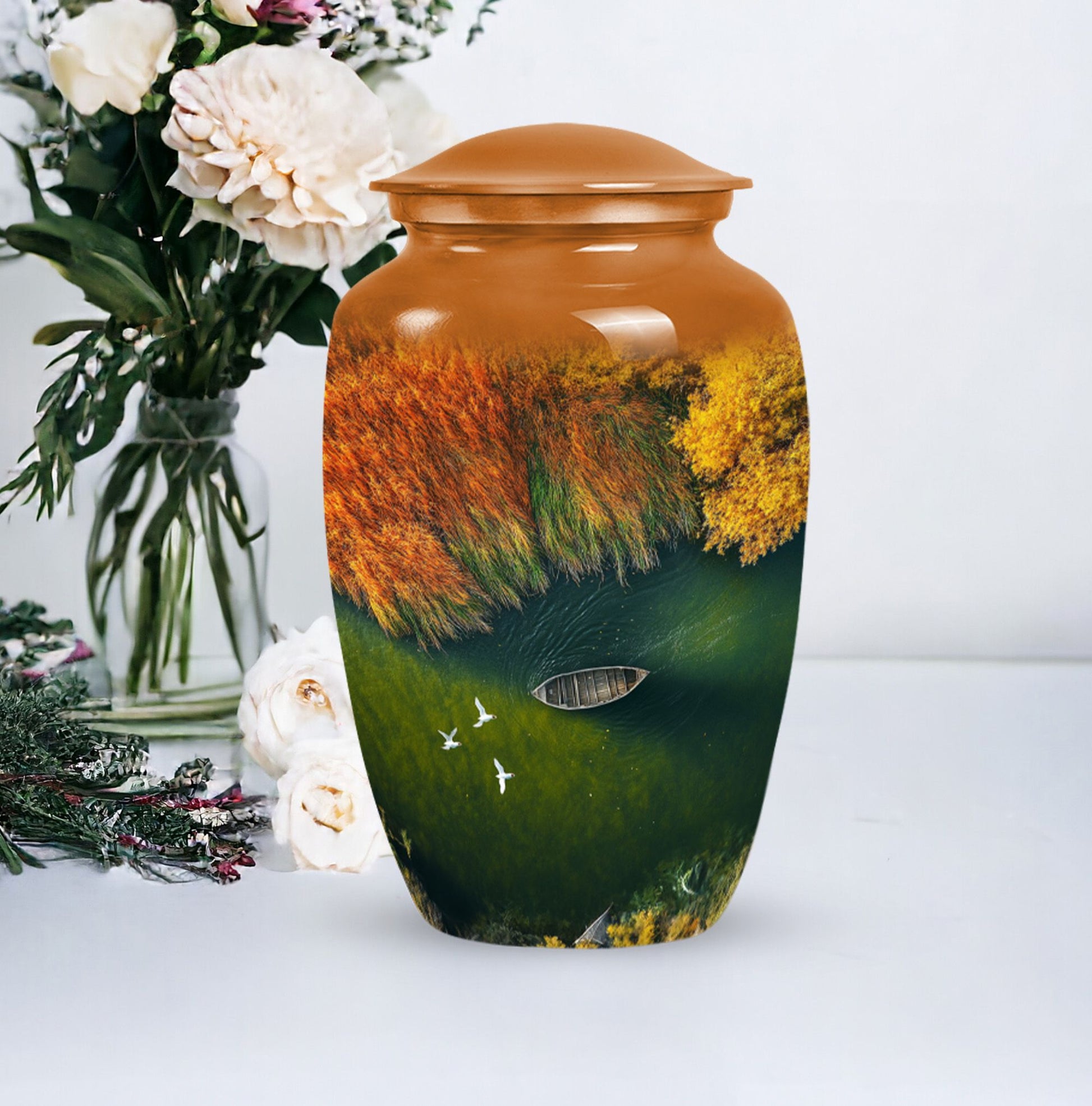 Large River Cremation Urn for Adult Ashes