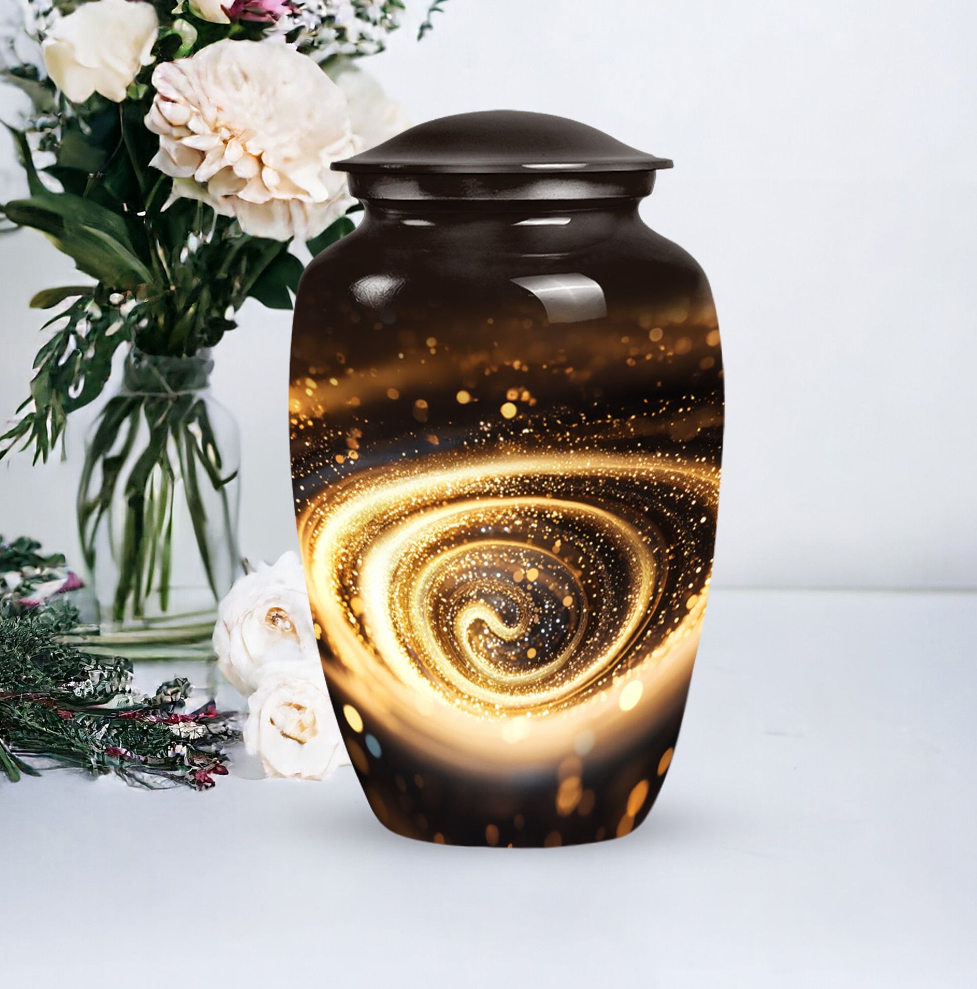 Abstract Unique Memorial Cremation Urn for Adults