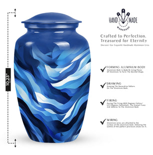 Abstract Decorative Cremation Urn for Ashes