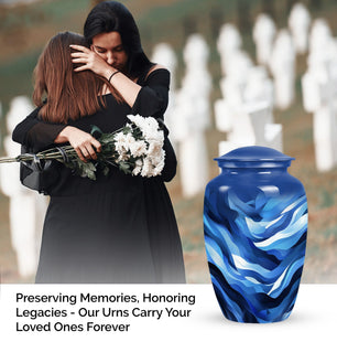 Abstract Decorative Cremation Urn for Ashes