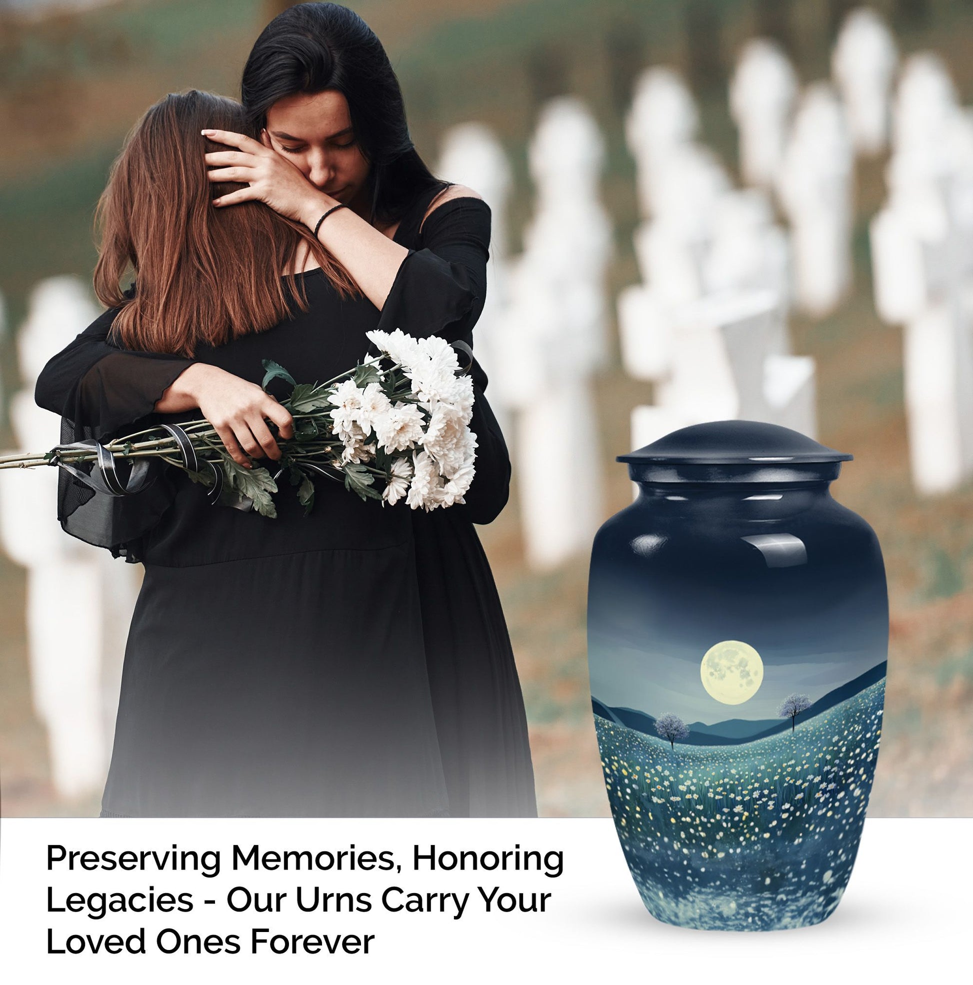 Moon Urn for Cremated Ashes