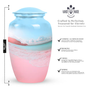 Pink Sunset Urn for Cremated Ashes