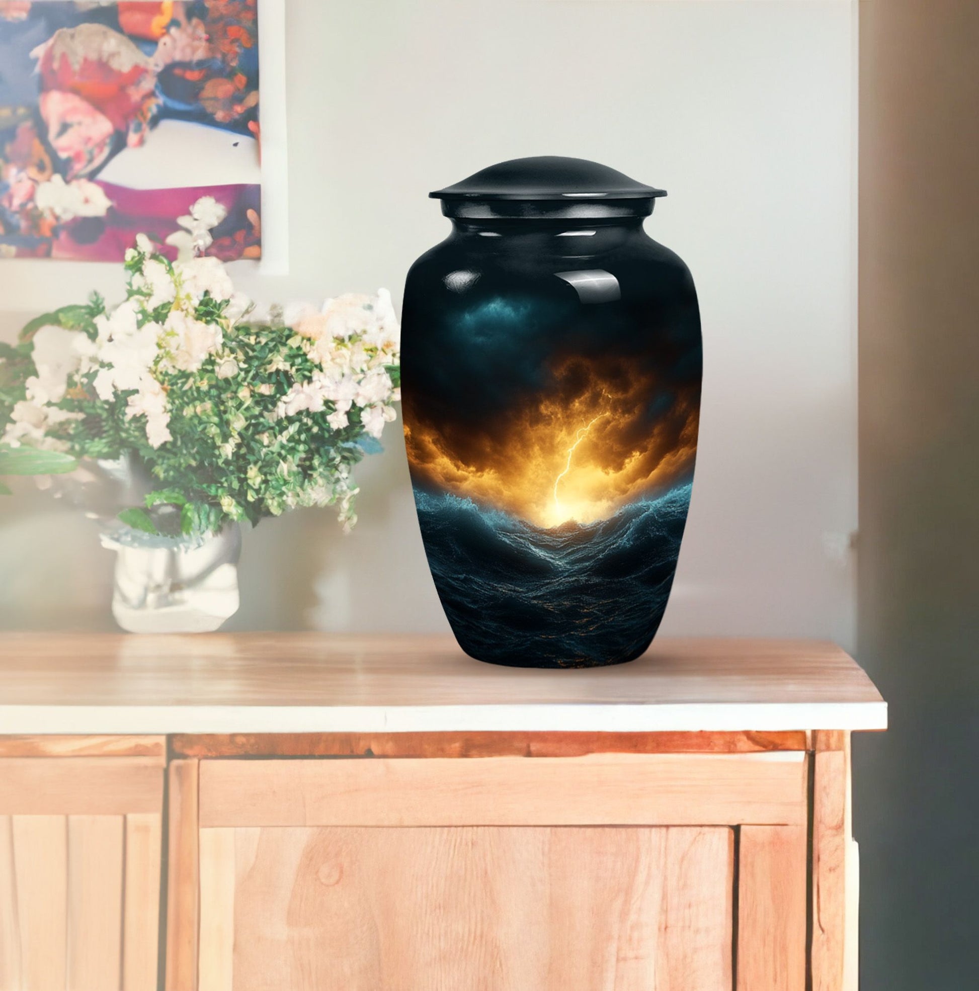 Beautiful Large Sky Urn for Cremated Remains