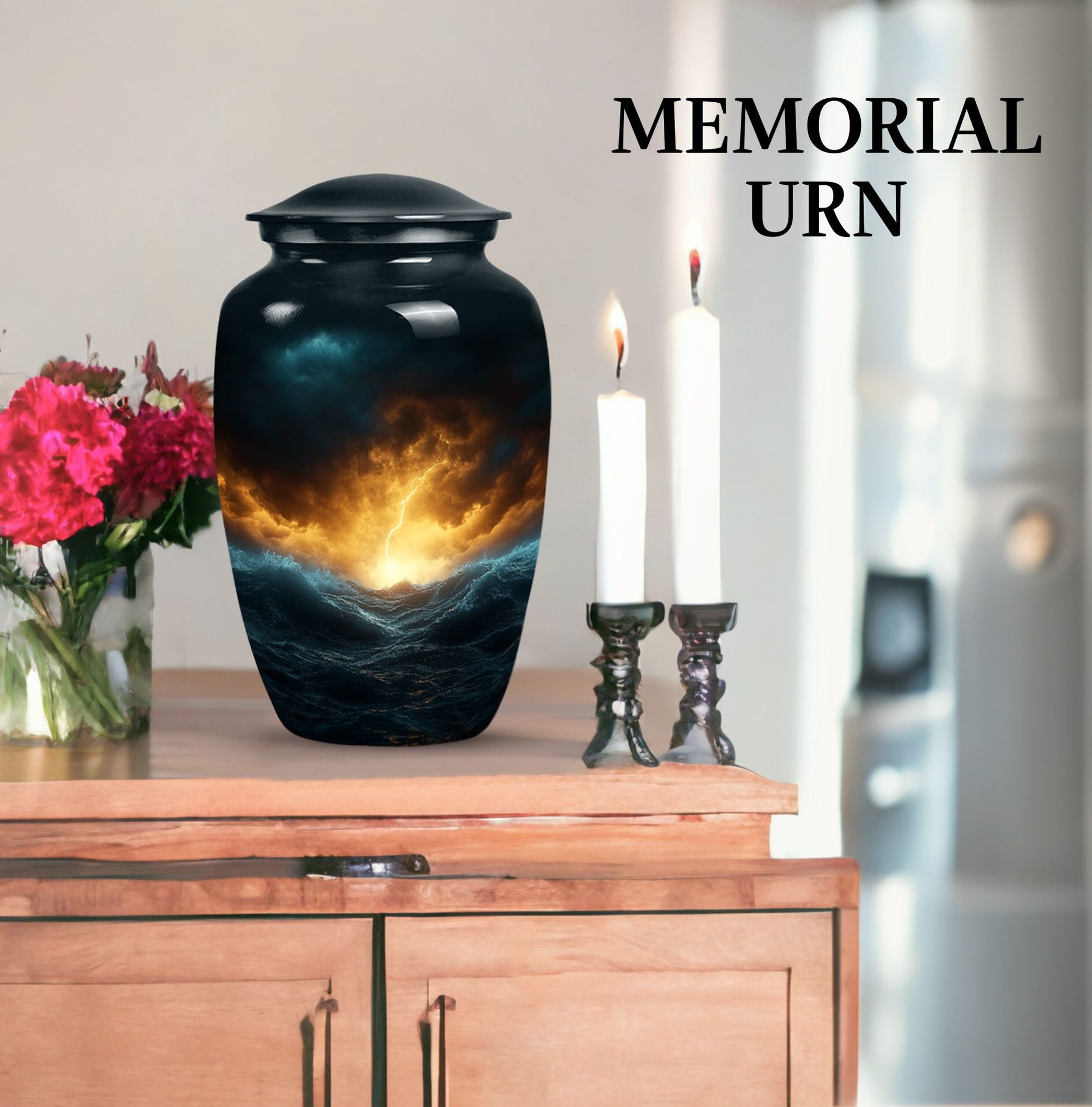 Beautiful Large Sky Urn for Cremated Remains