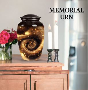 Abstract Handcrafted Urn for Adult Human Ashes