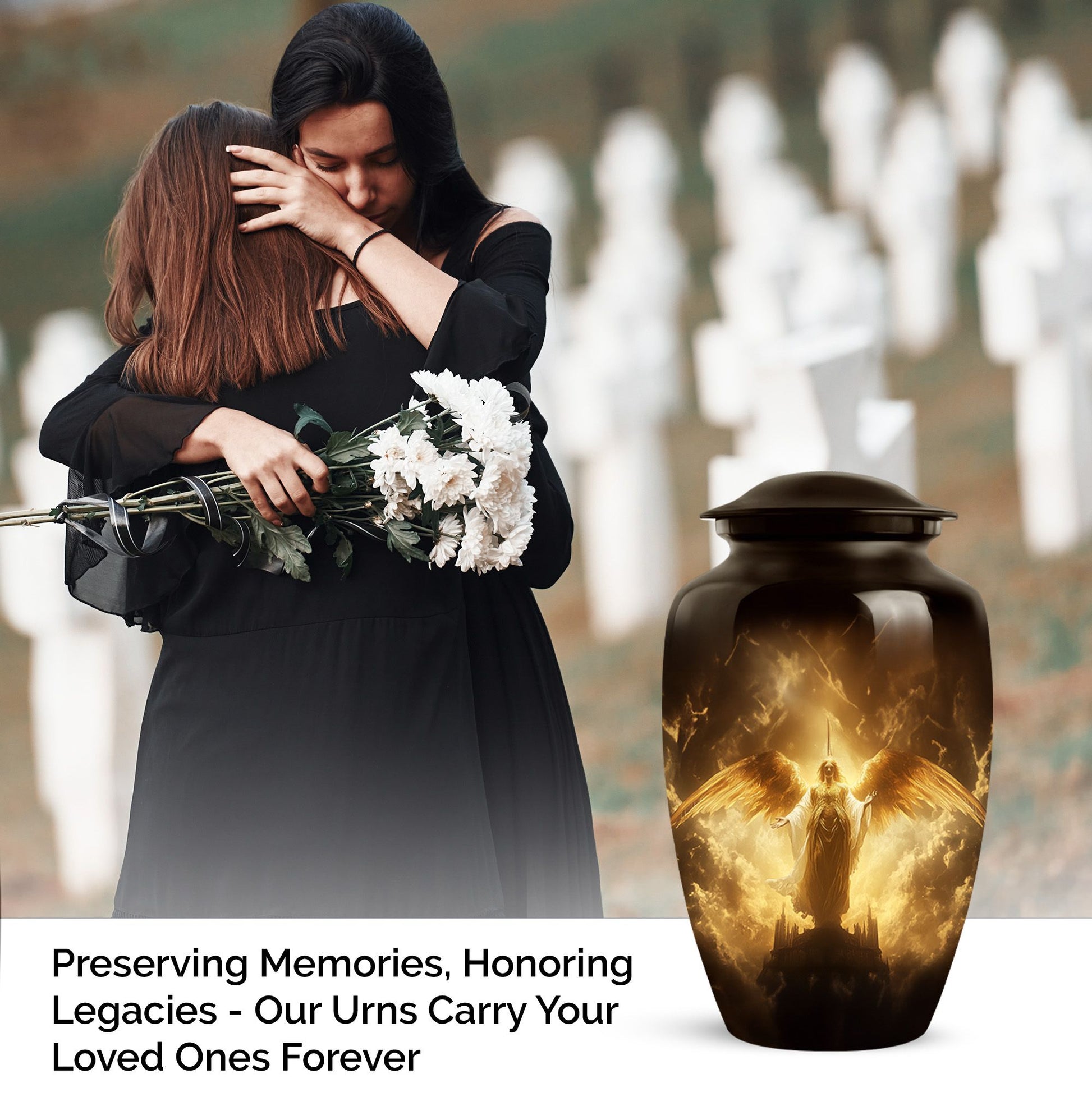 Unique Angel Cremation Urn For Adult Human Ashes