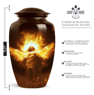 Handmade Angel Cremation Urn for Adult Remains