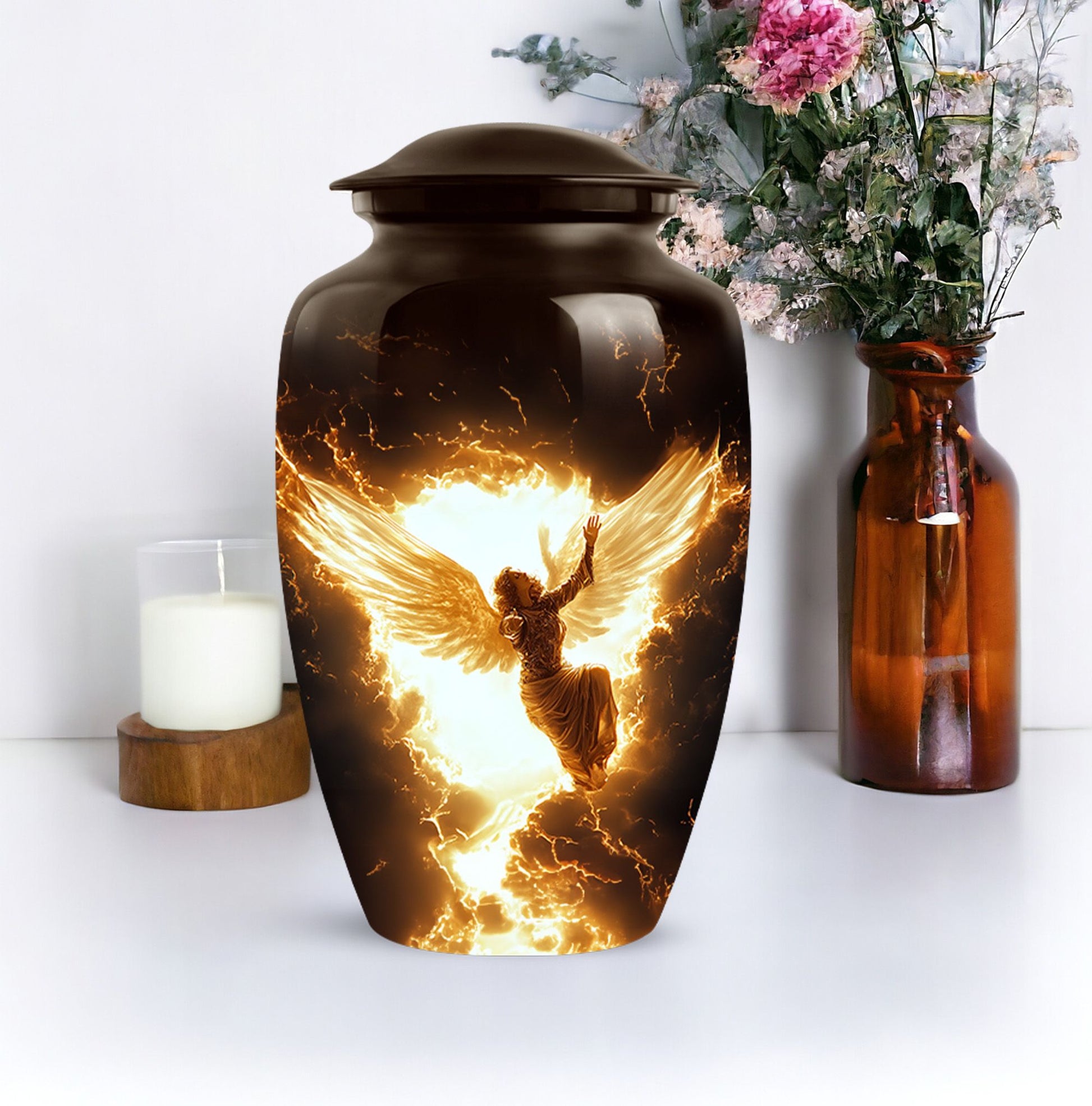 Angel Memorial Cremation Urn for Adult Ashes