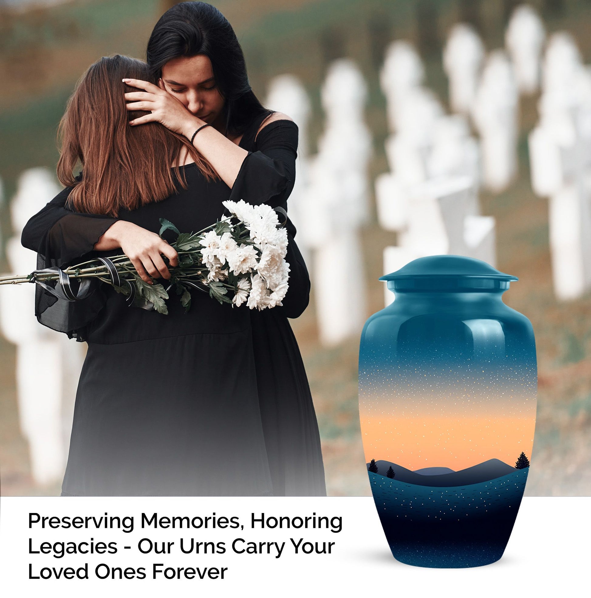 Sky Cremation Urn for Adult Human Ashes