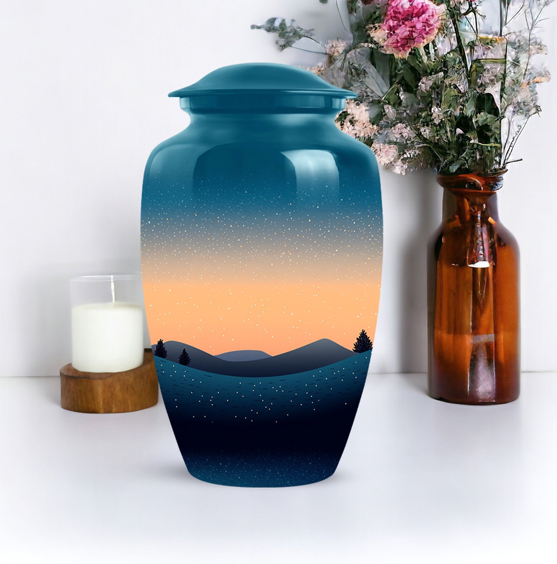 Sky Cremation Urn for Adult Human Ashes