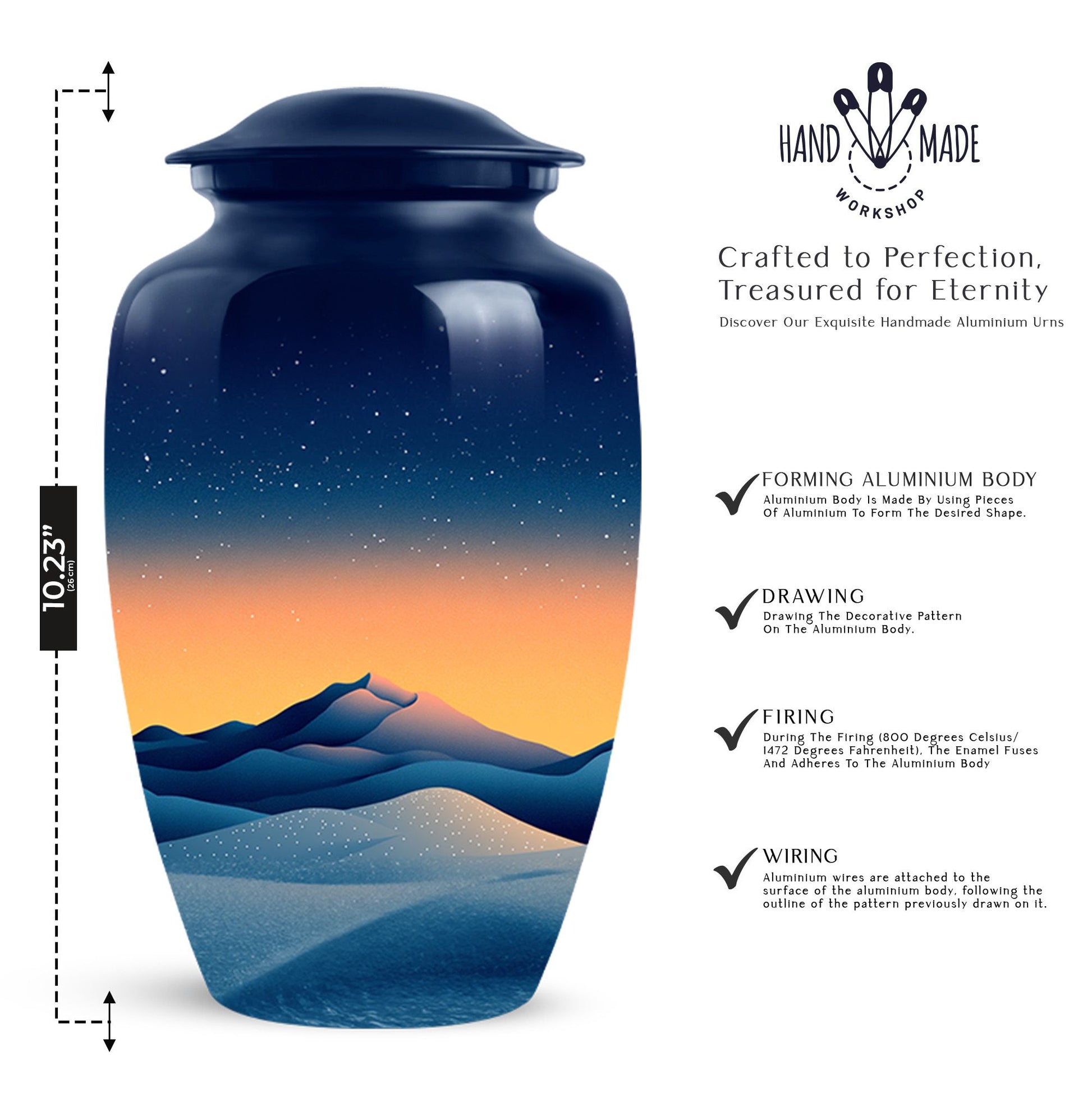 Memorial Sky Cremation Urn for Human Ashes