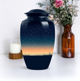 Handcrafted Large Sky Cremation Urn for Ashes