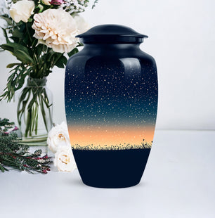 Handcrafted Large Sky Cremation Urn for Ashes