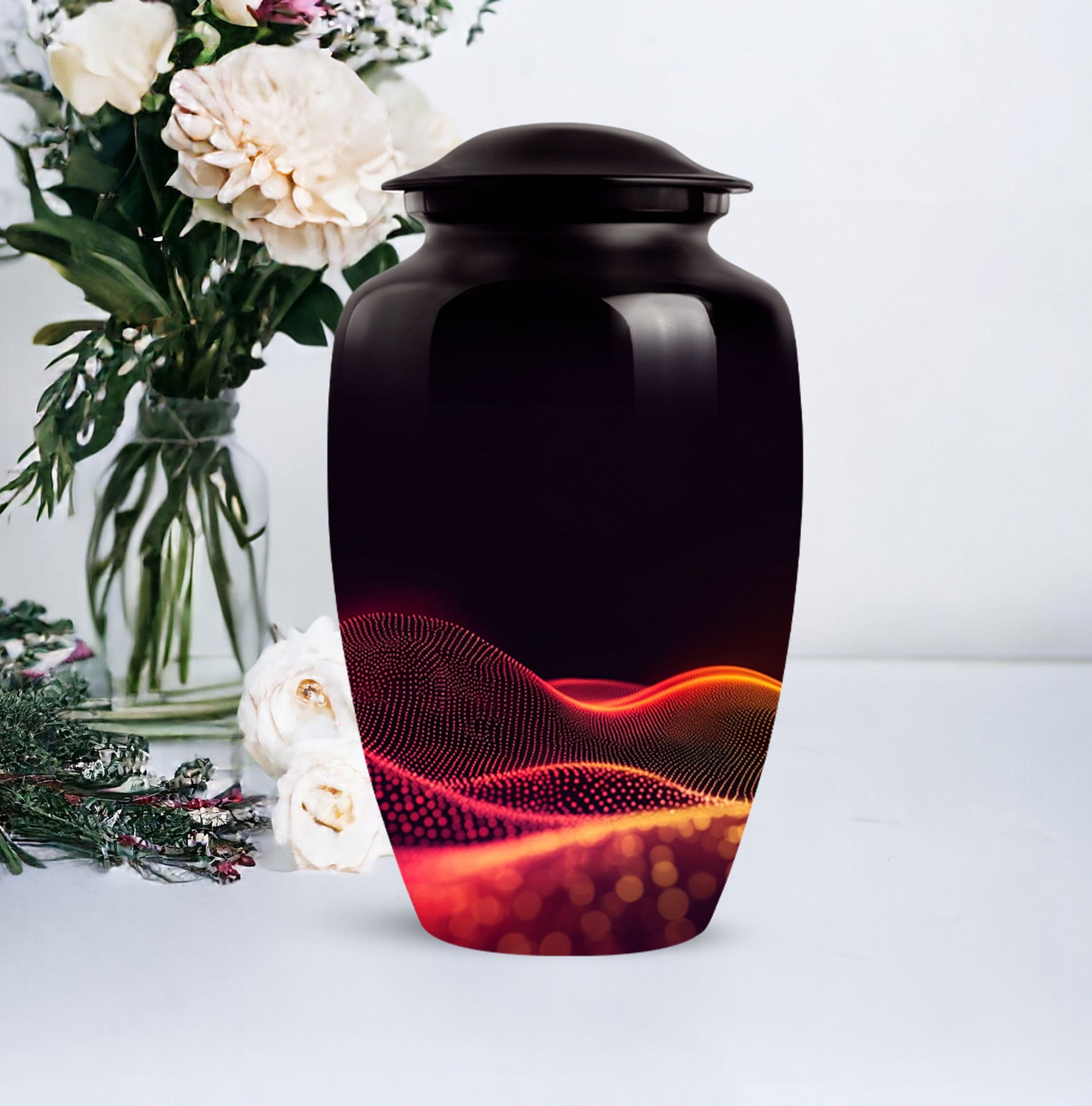 Abstract Memorial Keepsake Urn for Ashes