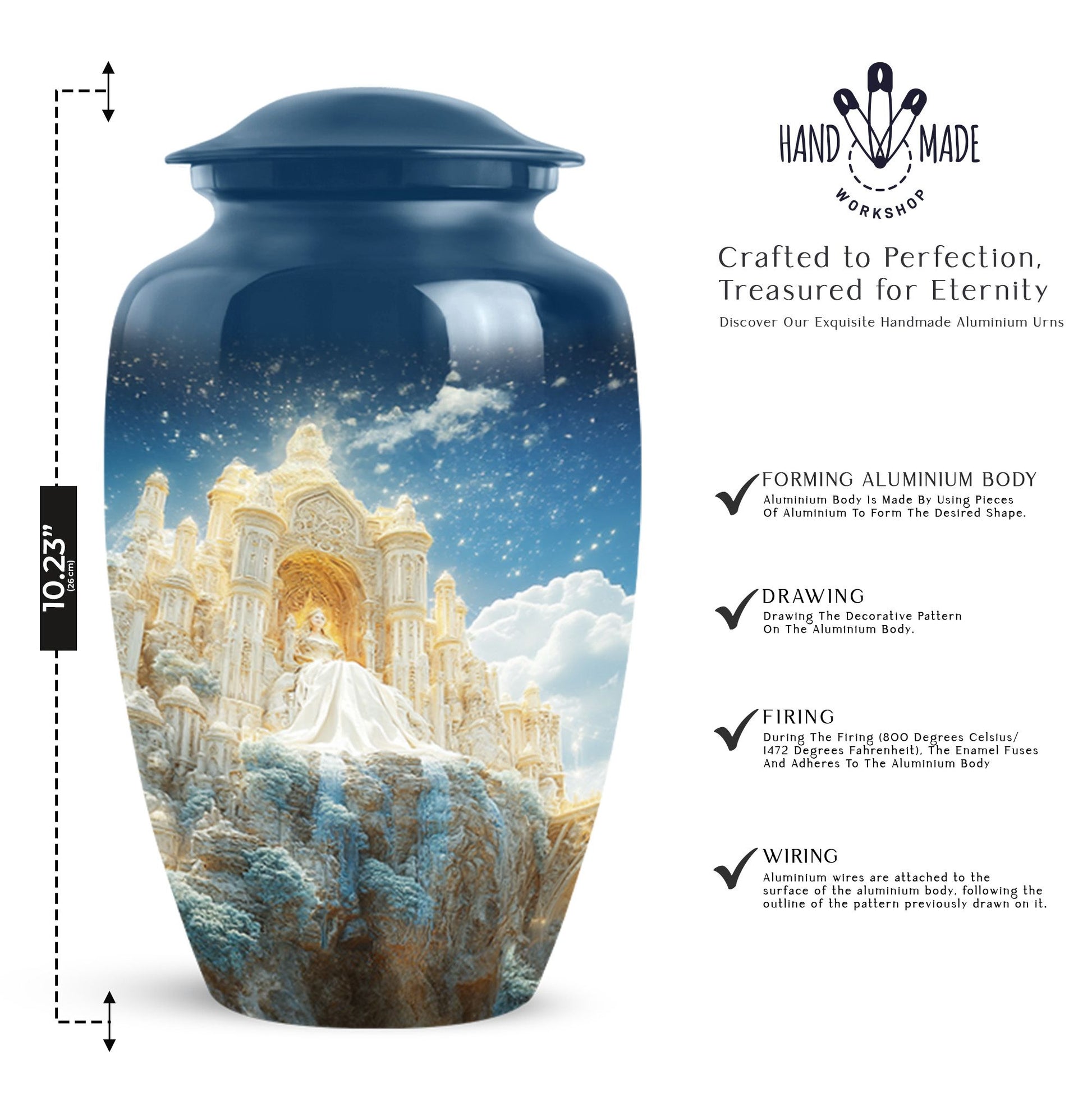 Angel Funeral Cremation Container For Human Remains