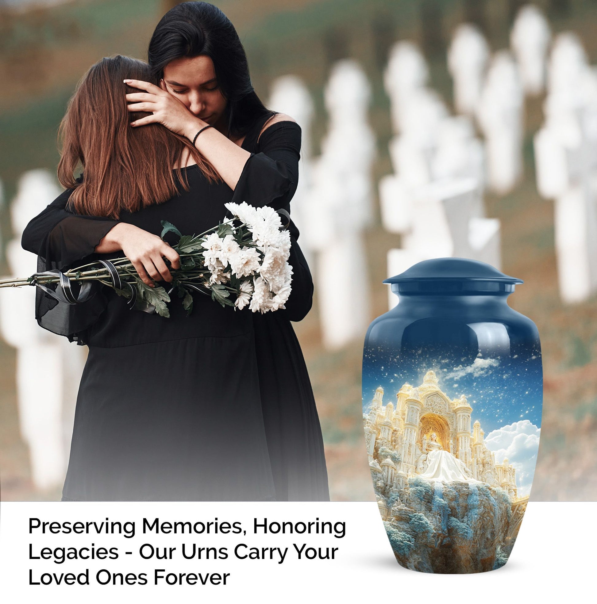 Angel Funeral Cremation Container For Human Remains