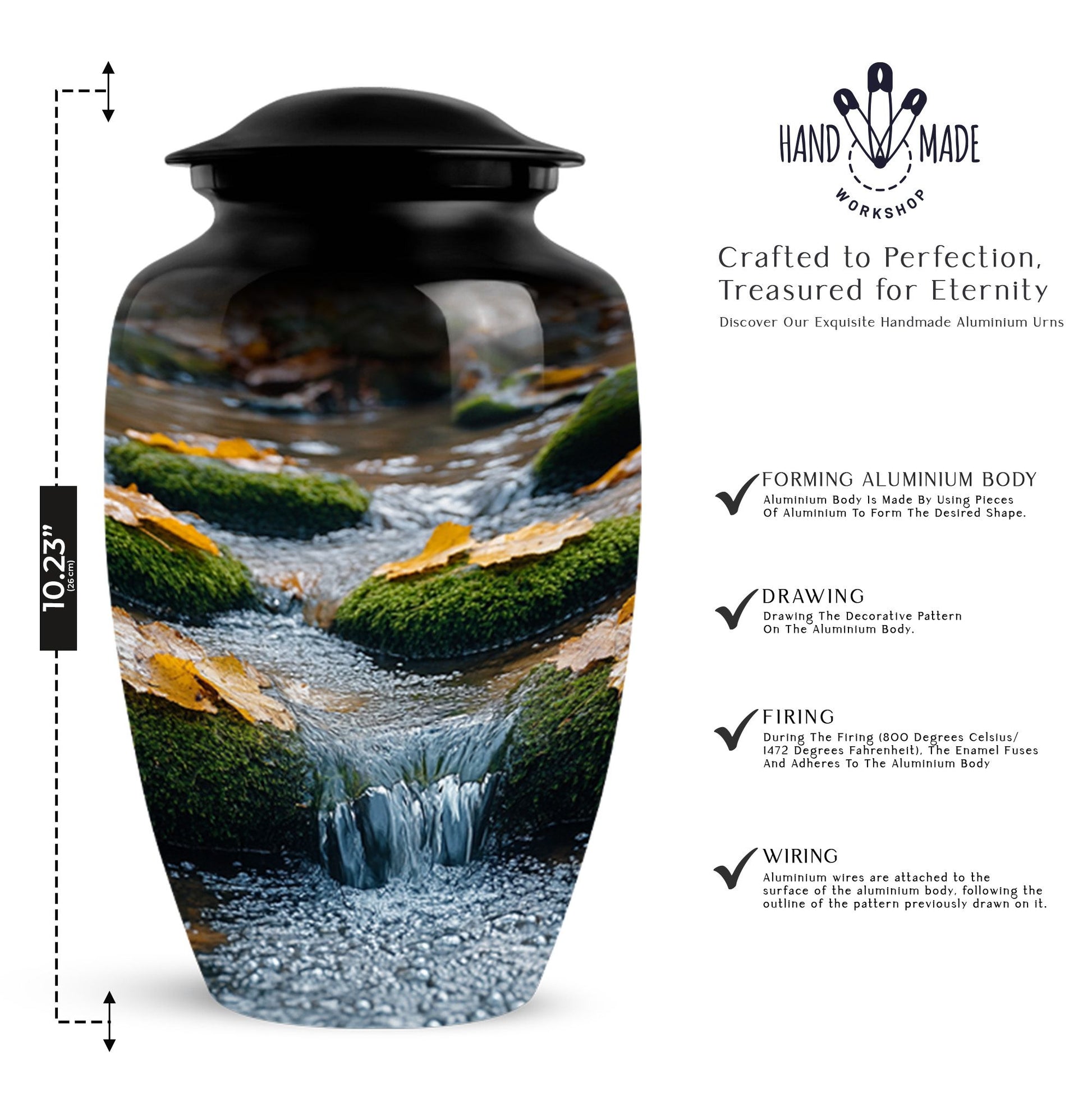 River Cremation Urn for Human Ashes