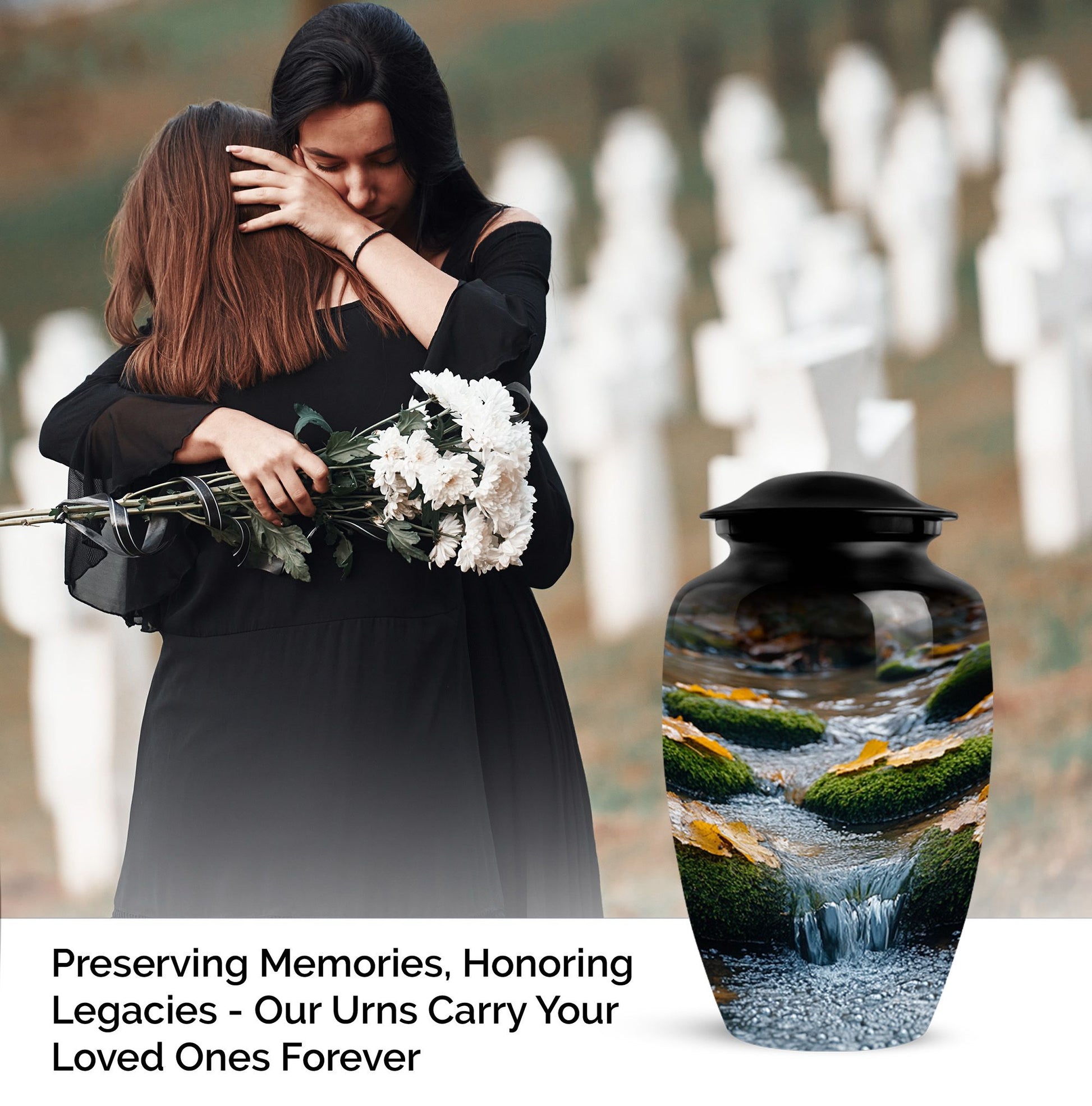 River Cremation Urn for Human Ashes